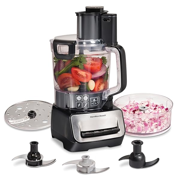 HAMILTON BEACH STACK & SNAP FOOD PROCESSOR AND...