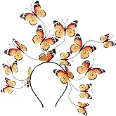 Coucoland Butterfly Fascinator Hat Derby Fascinators Boho Monarch Style Headband Butterfly Headpiece