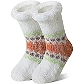 DoSmart Women Slipper Socks Non Slip Fluffy Winter Warm Thick Thermal Cozy Cabin Soft Fleece Home Grips Socks