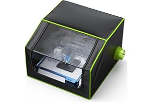 SCULPFUN Laser Engraver Enclosure with Vent, Fireproof Laser Cutter Protective Cover, Smoke & Odor Insulation, Noise Reduction, Eye Protection, Suitable for Most Laser Engraving Machine, 700x700x460mm