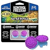 KontrolFreek FPS Freek Battle Royale Performance Thumnbsticks for PlayStation 4 (PS4) and PlayStation 5 (PS5) | 2 High-Rise Convex | Purple