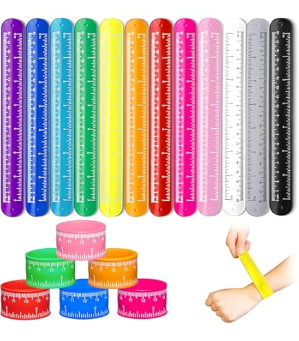 Boy Scout "Be Prepared" Slap Bracelets - Pack Of 6 Green Ruler Bands For Scout Troops