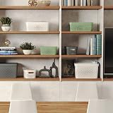 CURVER Infinity Dots Rectangular Storage Boxes Set of 4 4.5 L Grey view 8