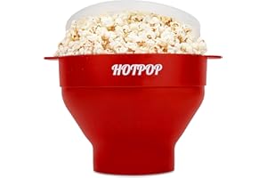 The Original Hotpop Microwave Popcorn Popper Silicone Popcorn Maker Collapsible Bowl Bpa Free and Dishwasher Safe- 17 Colors 