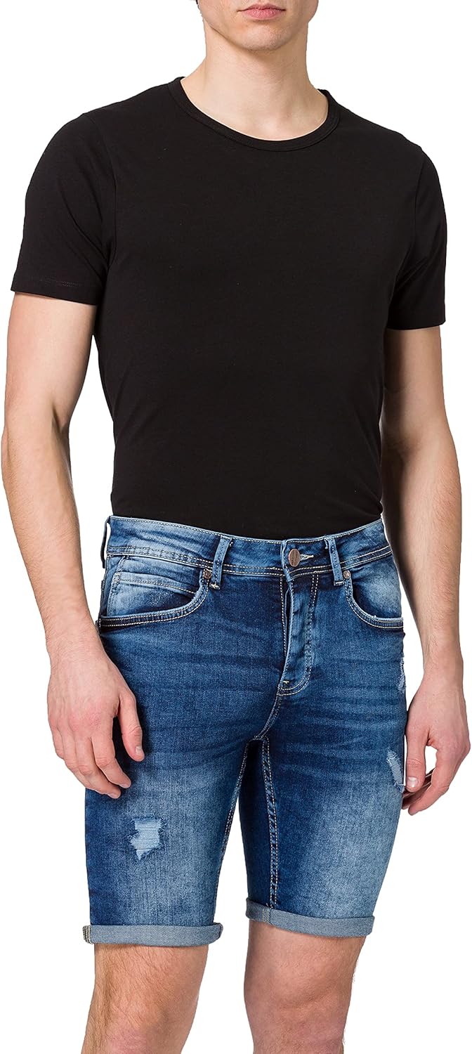 INSIDE Men's Denim Shorts Amazon.co.uk Clothing