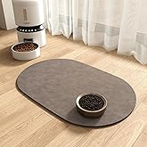 Absorbent Dog Water Mat-Cat Mat for Food and Water Bowl, Quick Dry Pet Feeding Mat, No Stains Pet Food Mat, Pet Accessories Pet Supplies-Cat Bowl Mat for Messy Drinkers, 12"x19"