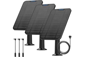 SHYUEDA 4W Solar Panel Charging Compatible with Blink 3rd Gen/XT/XT2/4th Gen Camera,with 13.1ft Waterproof Charging Cable, IP65 Weatherproof,Includes Secure Wall Mount(3-Pack)