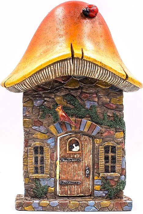 Miniature Fairy Garden Houses, Fairies, Figurines, Animals, Kits, Furniture, and Supplies (Mushroom Fairy Door)
