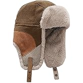 Winter Hunting Trapper Hat for Men Women Ushanka Ear Flap Eskimo Warm Faux Fur Hats Cycling Aviator Hat with Earflap Hats