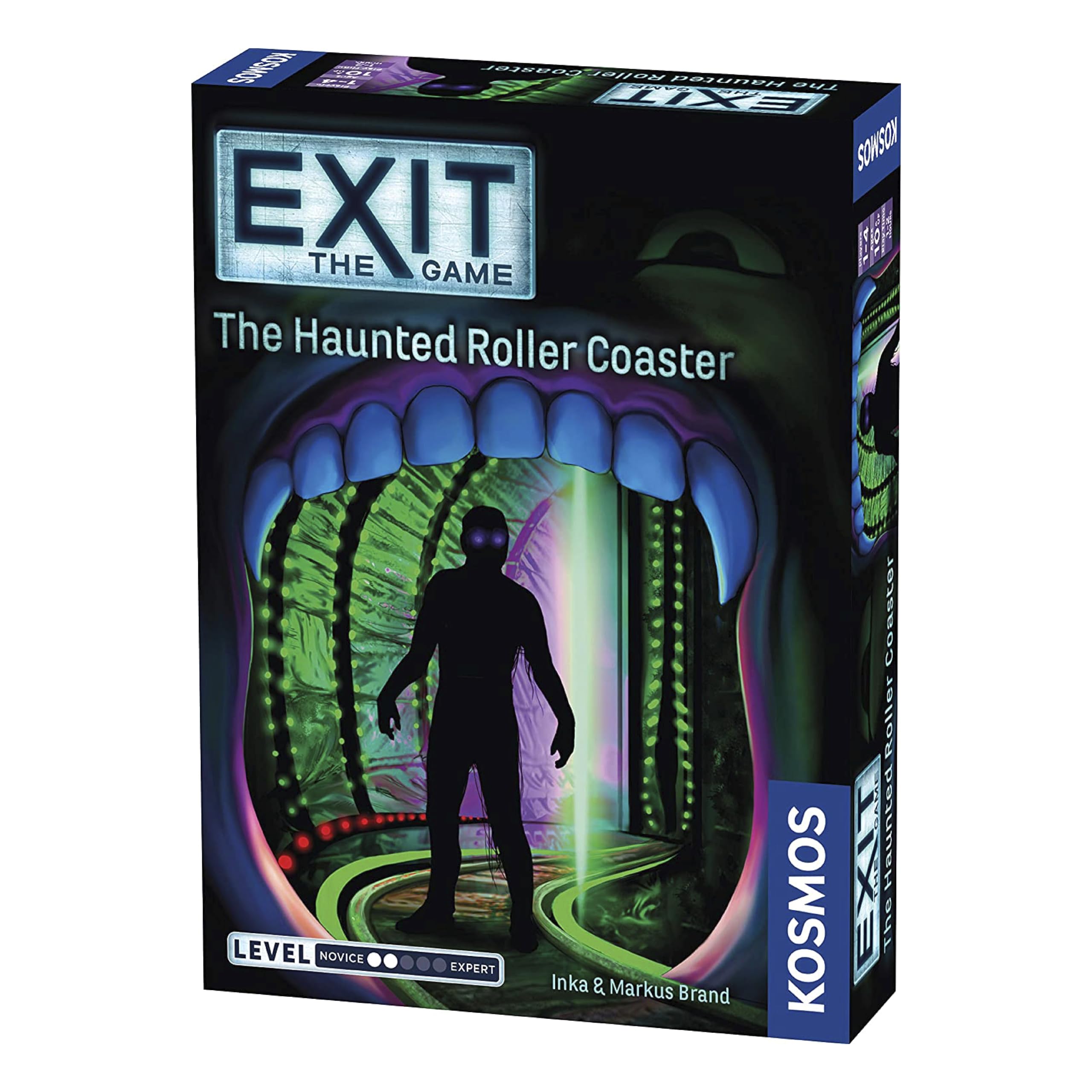 Thames & Kosmos - EXIT: The Haunted Roller Coaster - Level: 2/5 - Unique Escape Room Game - 1-4 Players - Puzzle Solving Strategy Board Games for Adults & Kids, Ages 10+ - 697907