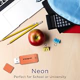 Integral 64GB Neon Orange USB 2.0 Flash Drive Stick Thumb Drive Plug Play view 6
