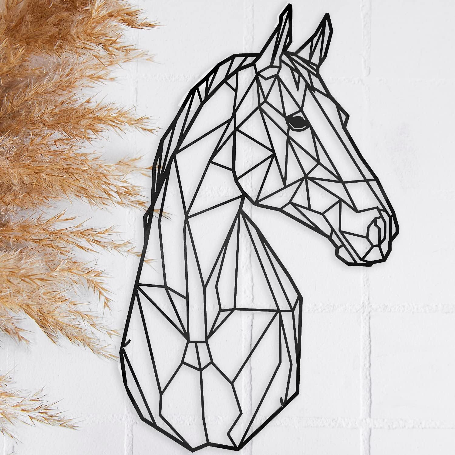 Floating Steel Horse Wall Art | Made in Europe | Bedroom & Living Room Decor