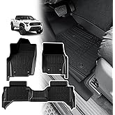 TripleAliners Truck Mat Compatible with 2024-2026 Tacoma Double Cab Auto Trans Accessories, Floor Mats Heavy Duty Custom Fit All Weather Protection TPE Pickup Liner, Not for Hybrid/Manual