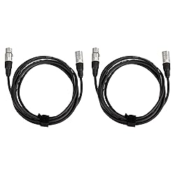 Amazon Basics 2-Pack XLR Microphone Cable for