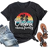 Hawaiian Shirts for Women Palm Trees Beach Graphic Tee Tops Summer Vacation Short Sleeve Tshirt Tops