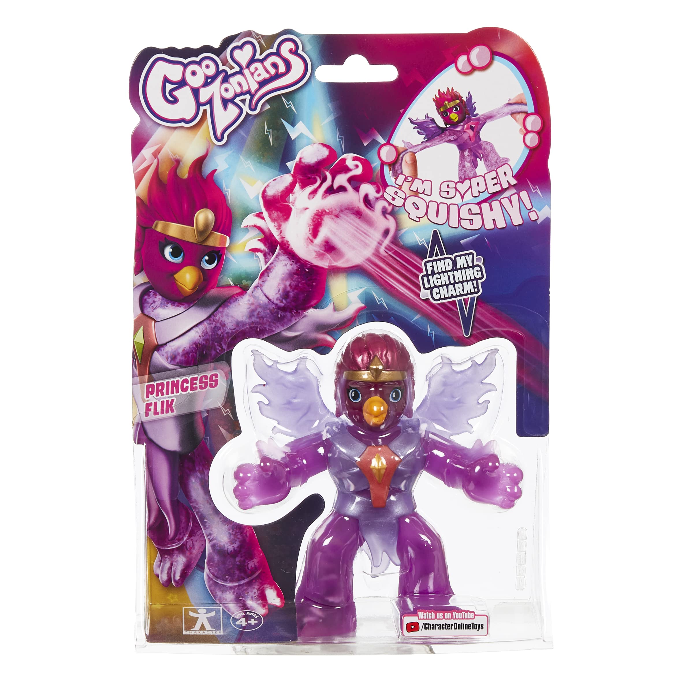GOOZONIAN HERO PACK PRINCESS FLIK. STRETCHY, SQUISHY TOY FOR GIRLS. DISCOVER HIDDEN CHARMS. COLLECTABLE ACTION FIGURES. BIRTHDAY PRESENT FOR GIRLS 4+