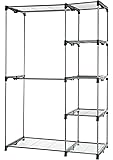AmazonBasics Double Rod Freestanding Closet - Silver