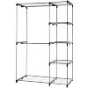 Amazon-Basics-Armario-movil-con-doble-barra-Plateado