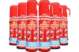 ZIQIANHARD Fire Extinguisher for Home, 6 Pack Vehicle Fire Extinguishers with Mount, Small Fire Extinguisher Effective on A, B, C, K Fires, Water-Based Extinguisher for Car Boat House Office Kitchen Garage