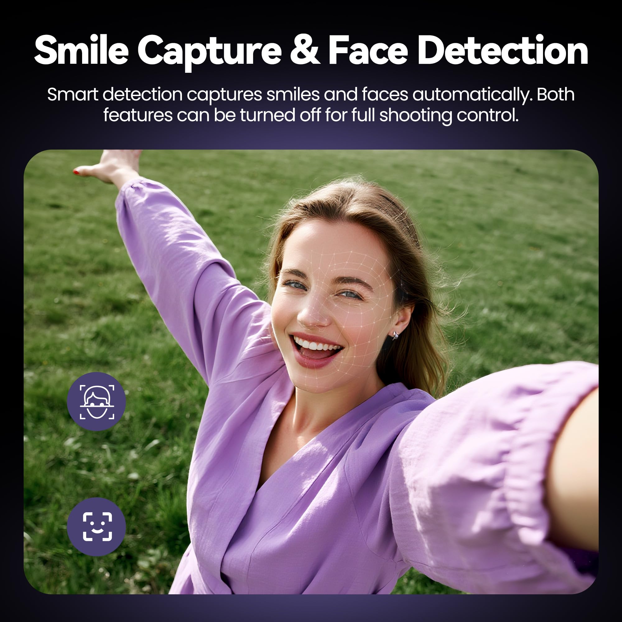 Digital Camera 4K for Photography Vlogging: 50MP Cameras for Video - 16X Zoom Photo Camera Gifts for Teens Ages 8-16 - 180°Flip Screen Compact Cámara - Point and Shoot Digital Cameras for YouTube