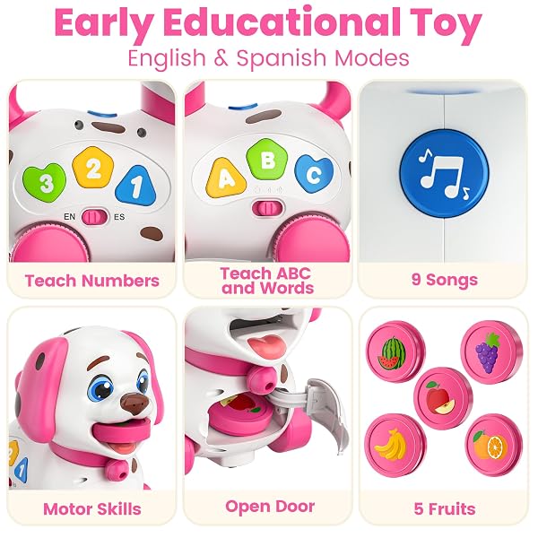 VAHOME PUPPY TOY FOR 1 YEAR OLD GIRL GIFT, MUSICAL BABY TOY 6-12-18 MONTH, FIRST BIRTHDAY GIFTS FOR 1 YEAR OLD GIRL BOY, EDUCATIONAL INFANT TOYS FOR 7 8 9 10-12 MONTH