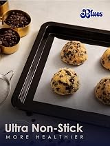 BLUES Set of 3 Non Stick Baking Trays 32 cm Heavy Duty Oven Tray view 5