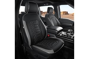 F150 Seat Covers Full Set - Pickup Truck Seat Protectors for Ford 2015-2026 F150 SuperCrew & 2017-2026 F250/F350/F450 Super D