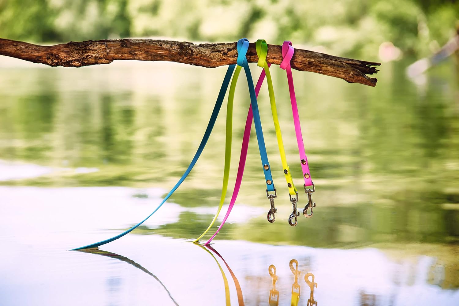 10m drag lead, dog lead, 1 carabiner, neon yellow, extra narrow, dirt and water repellent, 10 m, Para Perros Pequeños - Image 5