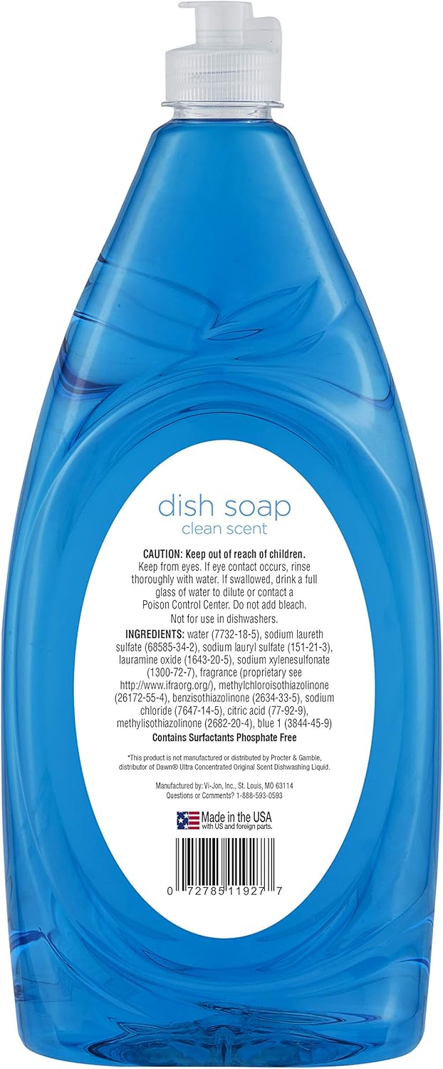 Mountain Falls Ultra Concentrated Dish Soap, Clean Scent, 40 Fluid Ounce (Pack of 8): Health & Personal Care