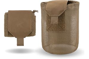 PETAC GEAR Dump Pouch,Molle Drawstring Mag Pouches,Roll Up Foldable Tactical Recovery Tool Pack,EDC Drop Net Storage Bag …