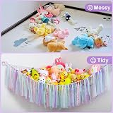 MHJY Toy Hammock Stuffed Animals Storage Net with LED Light view 4