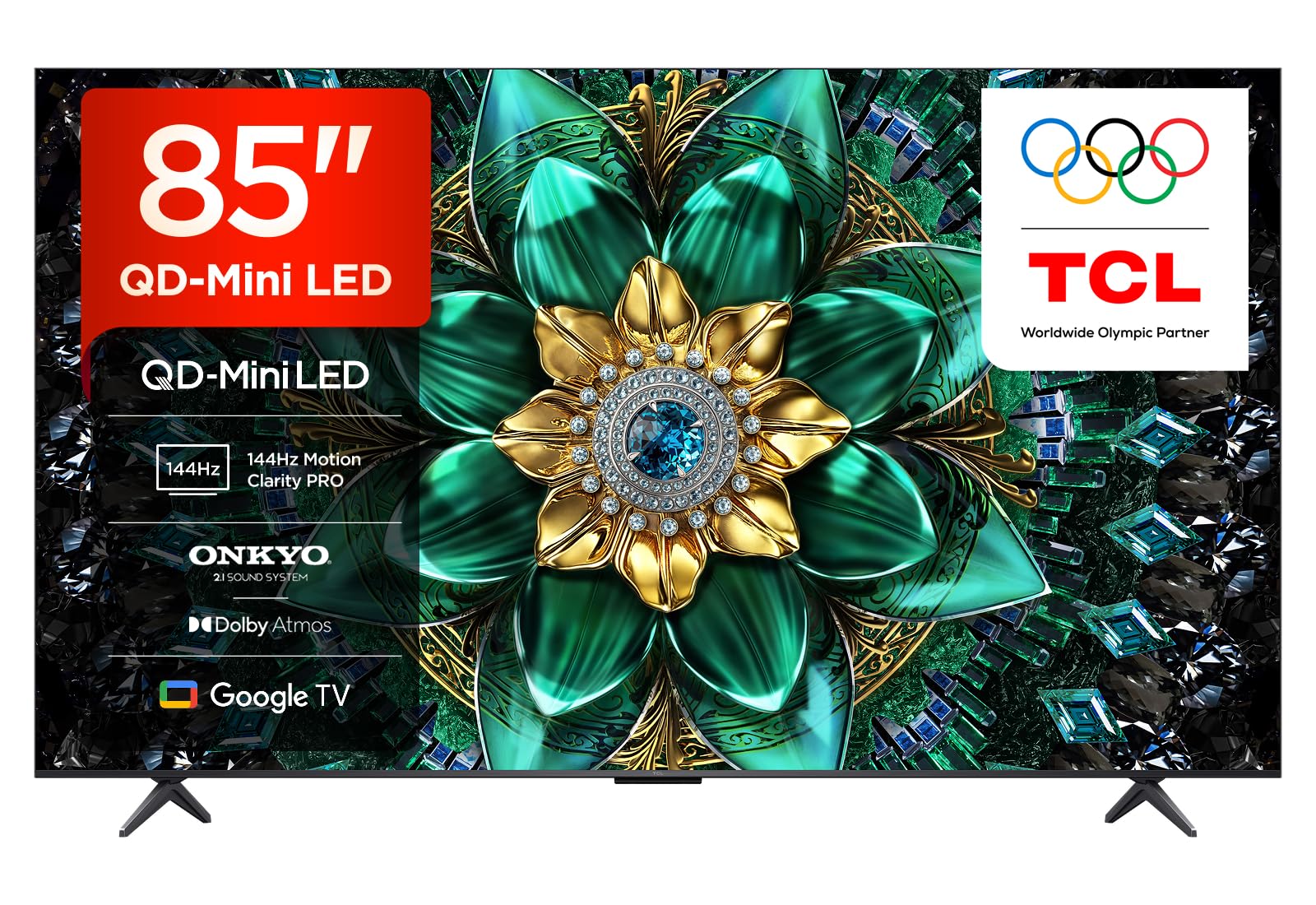 TCL 85Q6C-UK QD-Mini LED TV, 4K HDR Prem...