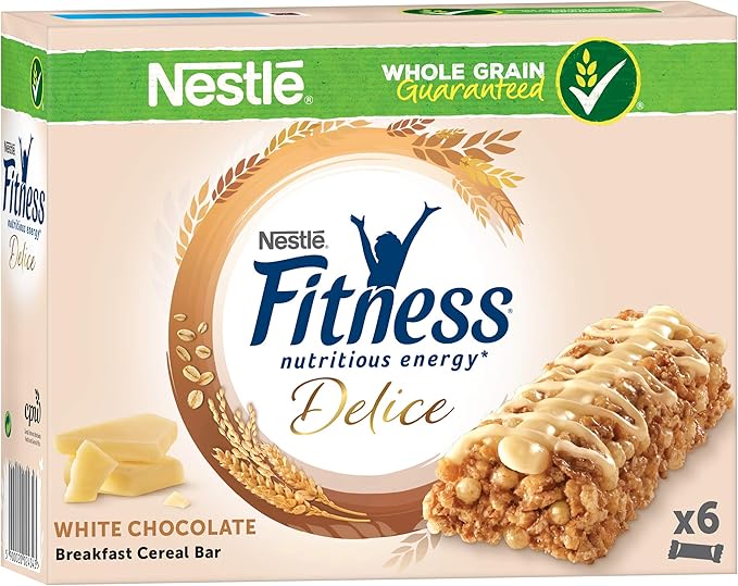 Nestlé Fitness Delice - Barritas de Cereales con chocolate blanco ...
