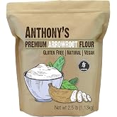 Anthony's Premium Arrowroot Flour Powder, 2.5 lb, Gluten Free, Non GMO, Cornstarch Alternative