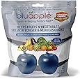 Bluapple Produce Freshness Saver Balls With Carbon - Extend Life Of Fruits And Vegetables by Absorbing Ethylene Gas - Keeps Produce Fresher Longer And Also Absorbs Odors From The Refrigerato