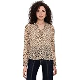 Ulla Johnson Women's Robbie Silk Long Sleeve Front Tie Blouse