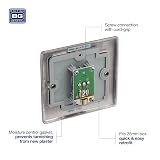 BG Electrical Single Co-Axial Socket Black Nickel by British General view 4