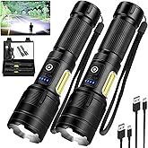 Rechargeable Flashlights High Lumens,990,000 Lumens Super Bright Flashlights with 7 Lighting Modes,IPX7 Waterproof,Adjustable