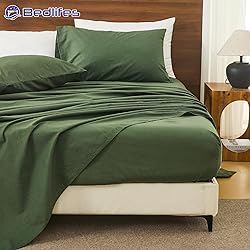 Bedlifes 100% French Pure Linen Sheets Queen Size