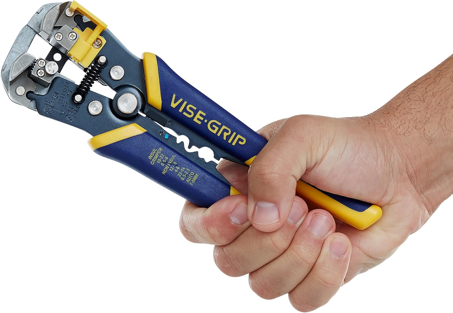 IRWIN VISE-GRIP Wire Stripper, Self-Adjusting, 8-Inch (2078300) - Wire Stripping Tool - 