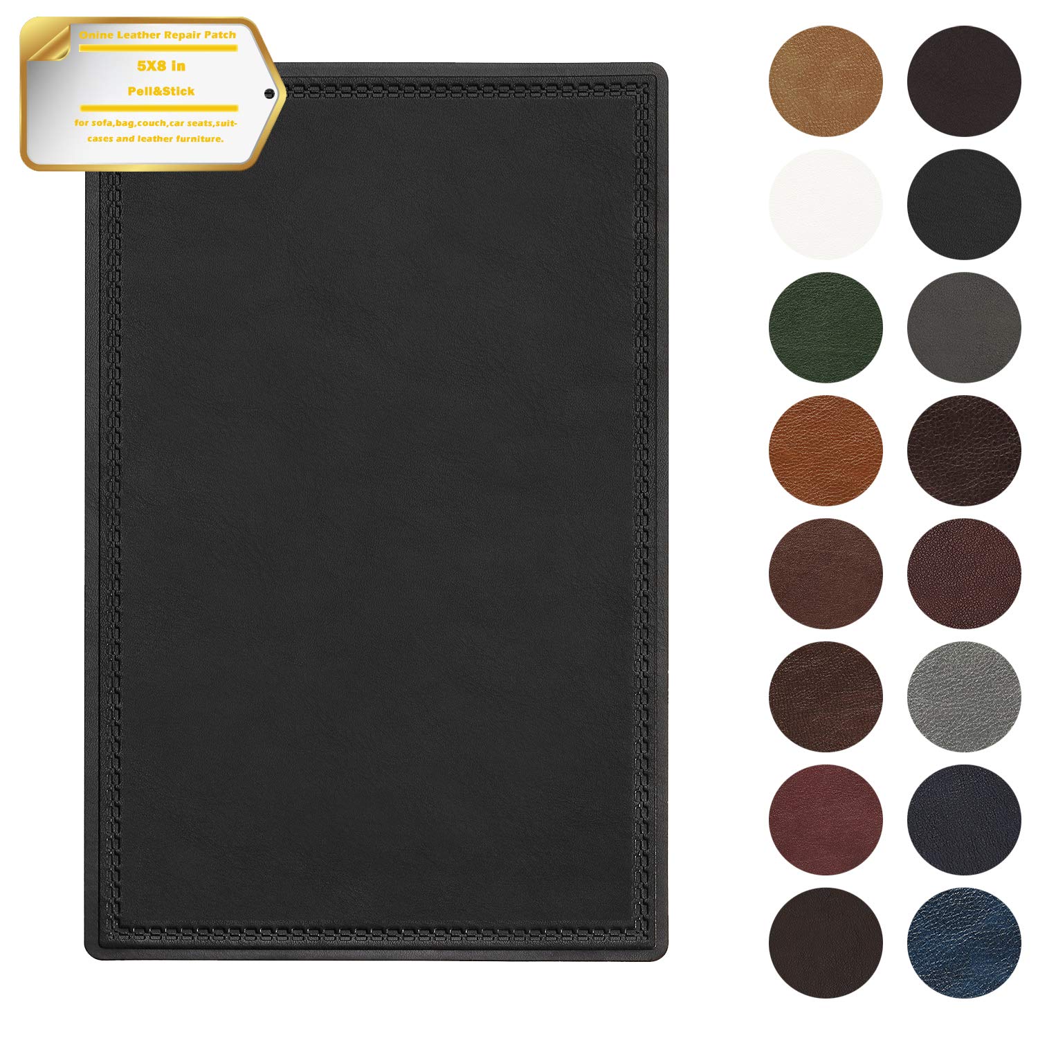 Best black cloth car seat patch