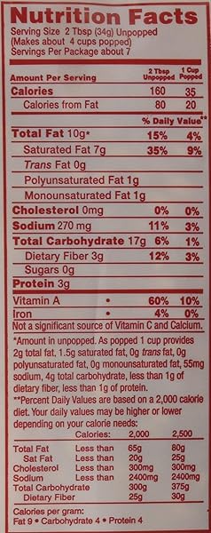 GOLD MEDAL POPCORN KIT COCONUT, 8OZ KIT FOR 6 OZ POPPER, 36 COUNT