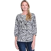 Ali Miles womens Printed Knit Tunic for Women