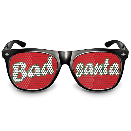 COOLEARTIKEL Partybrille / Spassbrille für Weihnachten, lustige Accessoire Idee für die Weihnachtfeier oder Christmas Party, 