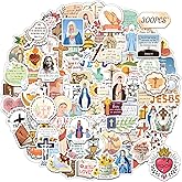 MonEnfance 300 PCS Catholic Stickers, Religious Stickers for Water Bottles Laptop Catholic Gifts Supplies for Women Adults Bible Virgin Mary Sacred Heart Sunday Church Jesus