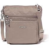 Baggallini Modern Pocket Crossbody Bag for Women, 8.5"x8.5" Handbag Purse with RFID, Lightweight Water-Resistant