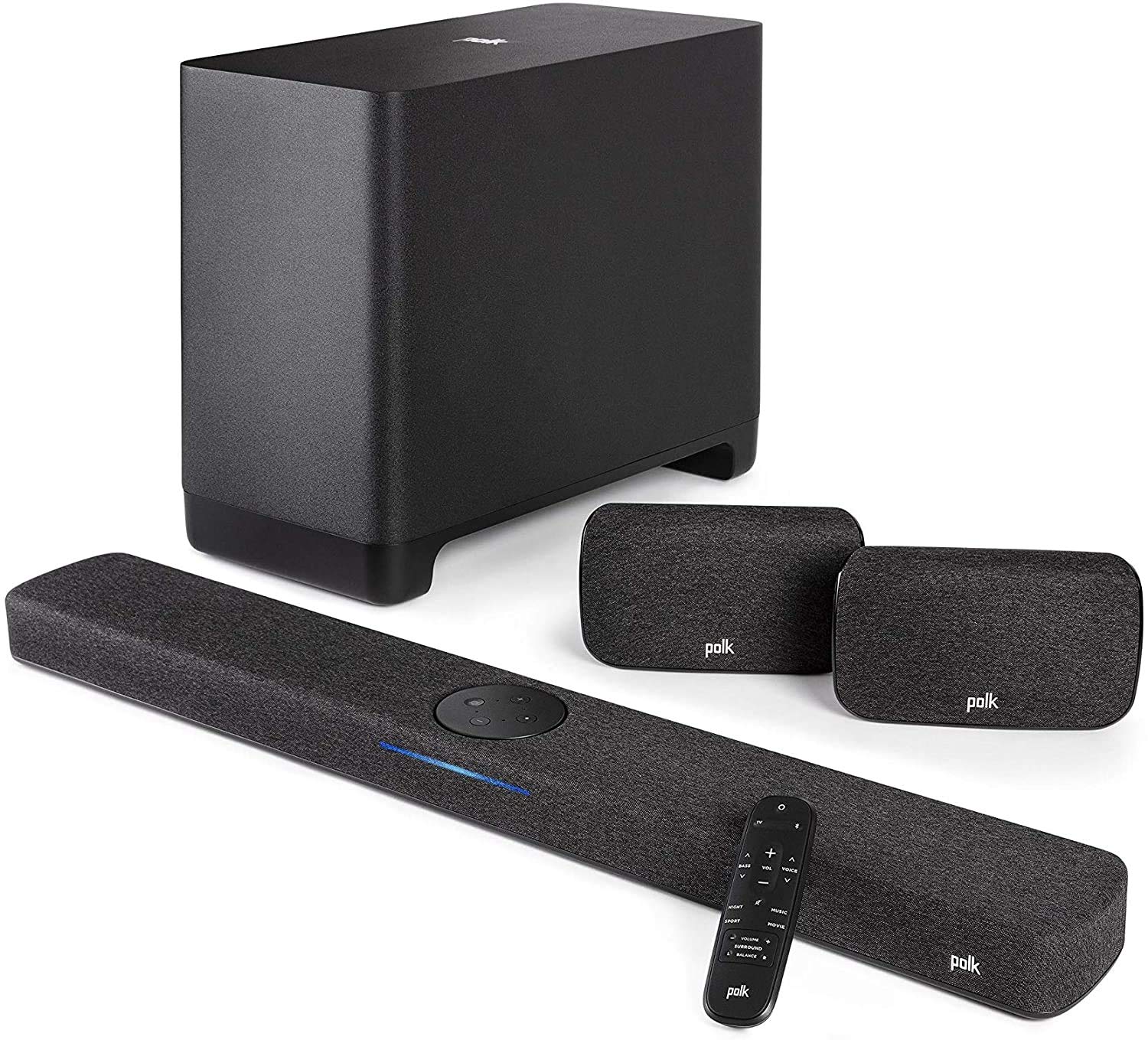 React Polk Wireless Surround Sound System Polk Audio Soundbar Rear
