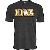 Blue 84 NCAA Unisex-Adult NCAA Officially Licensed Tri-Blend T-Shirt Vintage Prominent Black