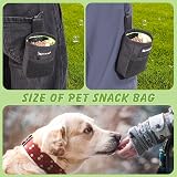 Lanjue 2 Pieces Small Dog Treat Bags 600D Oxford Waist Belt Clip Pouch view 6