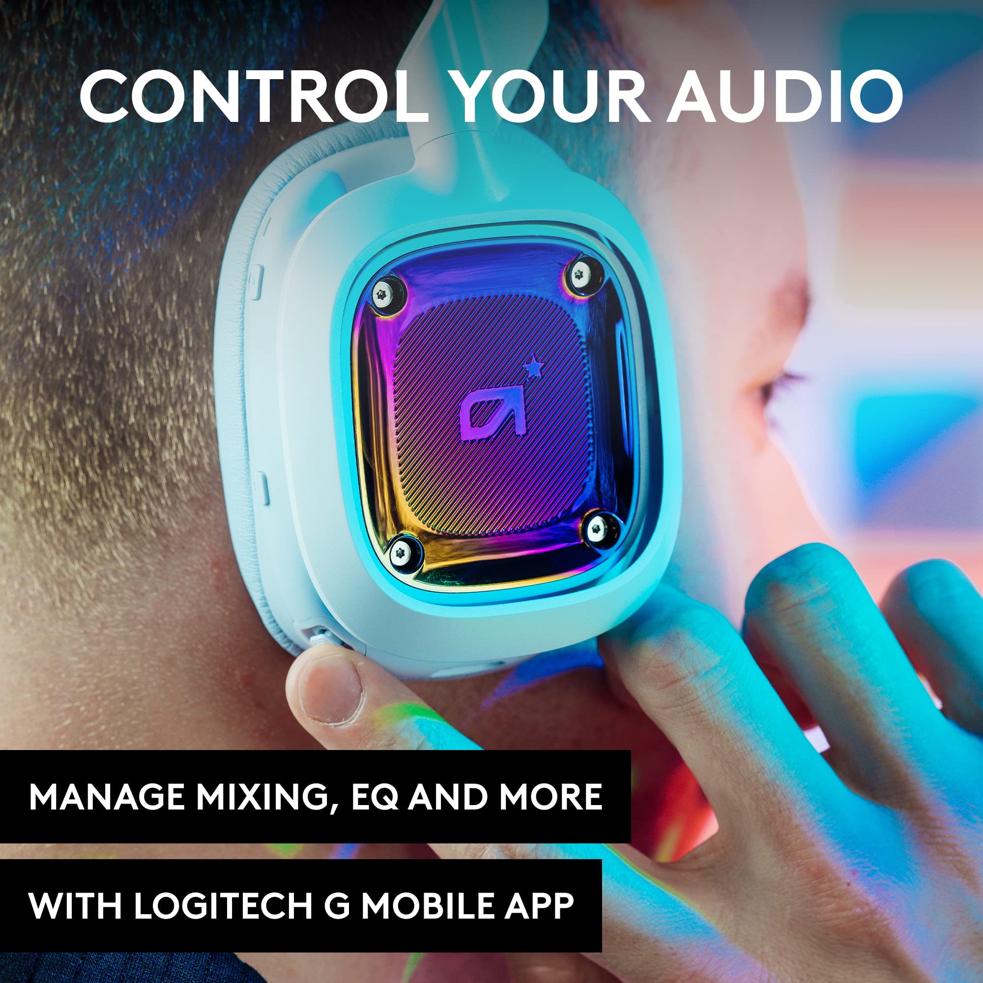 Logitech G Astro A30 LIGHTSPEED Wireless Gaming Headset - Bluetooth, Dolby Atmos/3D Audio compatible, Detachable Boom, 27hr battery, for Xbox, Nintendo Switch, PC, Android